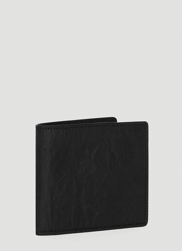 Maison Margiela Wrinkled Bi-Fold Wallet Black mla0144023