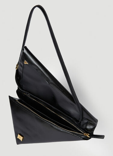 Marni Leather Prisma Triangle Shoulder Bag Black mni0254012