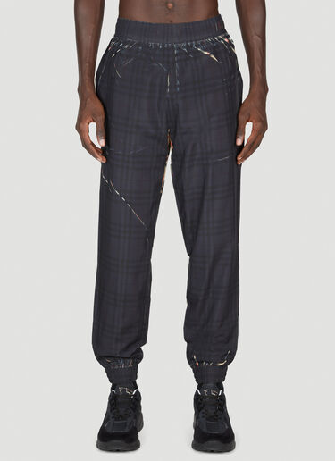 Burberry Sliced Check Track Pants Black bur0153009