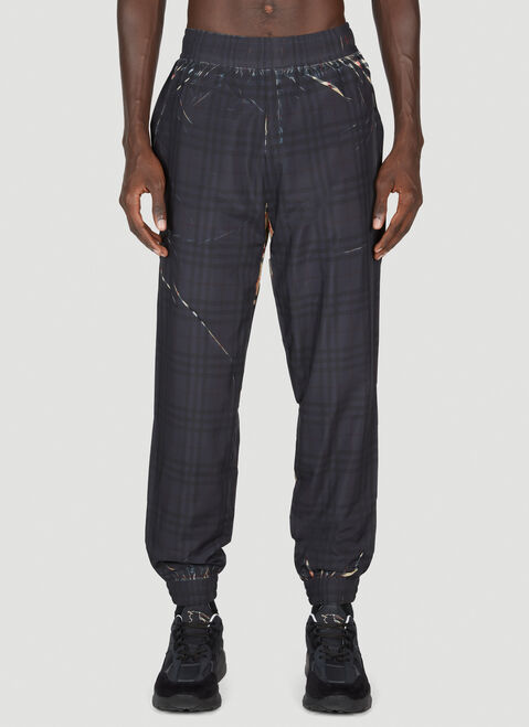 Burberry Sliced Check Track Pants Beige bur0154025