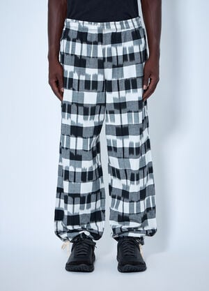 NOMARHYTHM TEXTILE Ikat Check Easy Pants Grey nom0164008