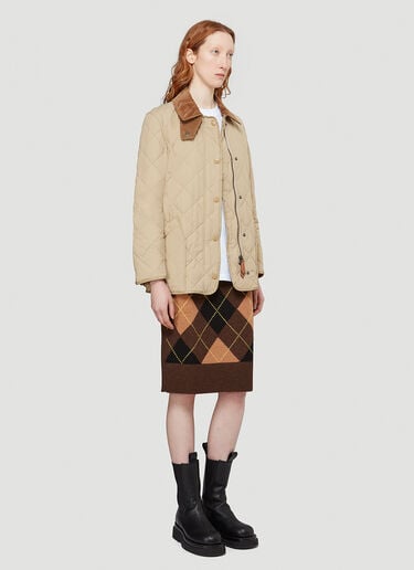 Burberry Cotswold Quilted Jacket Beige bur0243004