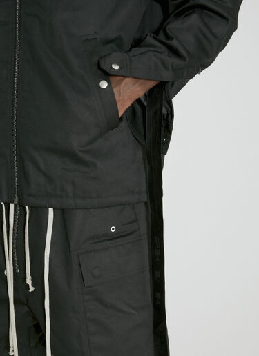 Rick Owens DRKSHDW 斜纹夹克 黑色 drk0154008