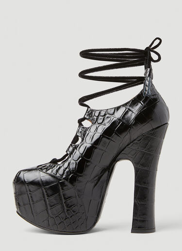 Vivienne Westwood Elevated Ghillie Platform Shoes Black vvw0251134
