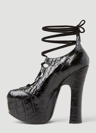 Vivienne Westwood 高跟 Ghillie 厚底鞋 黑色 vvw0251134