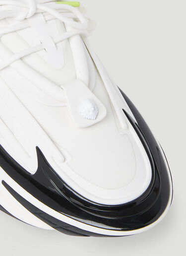 Balmain Unicorn Neoprene Leather Sneakers White bln0154014