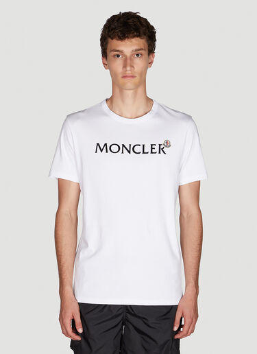 Moncler Logo Print T-Shirt White mon0149023