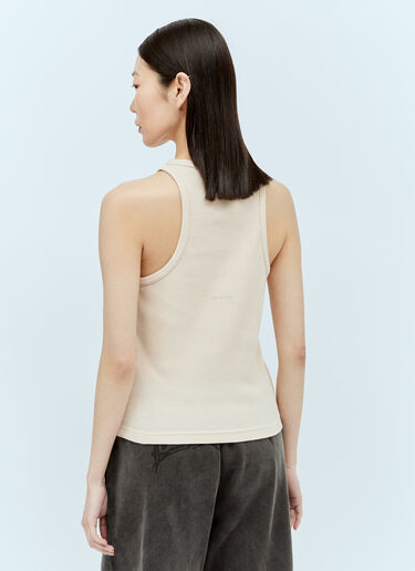Acne Studios Logo Patch Tank Top Cream acn0255016