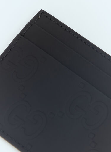 Gucci GG Rubber-Effect Cardholder Black guc0155115