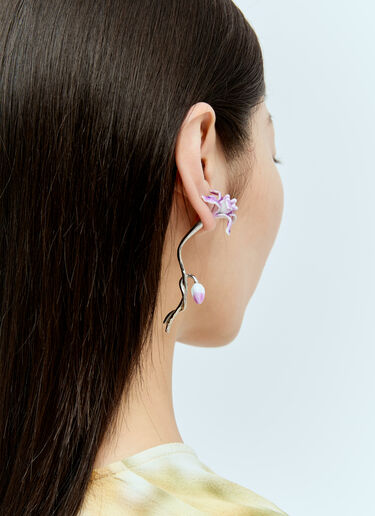 Acne Studios Flower Earring Silver acn0256044