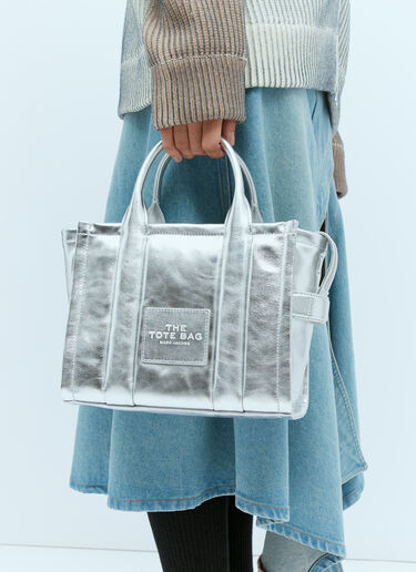 Marc Jacobs Metallic Small Tote Bag Silver mcj0254006