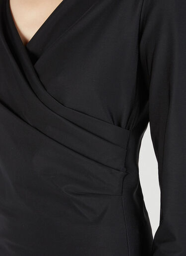 Max Mara Gardena Wrap Top Black max0251018