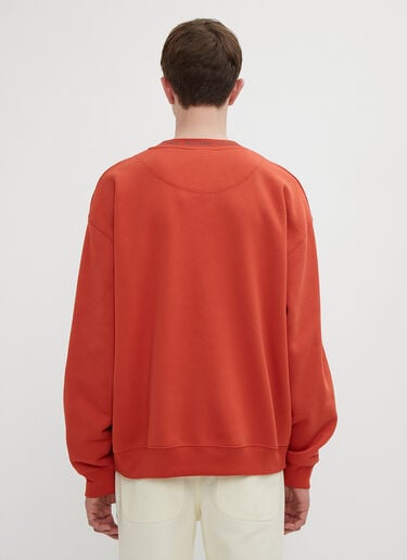Logo Motif Sweatshirt Acne Studios Logo Motif Sweatshirt Orange acn0134038