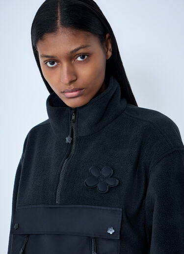 Cecilie Bahnsen High-Neck Fleece Pullover Sweatshirt Black cec0262027