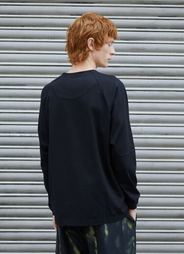Massimo Osti Studio 徽标长袖 T 恤 黑色 mao0158028