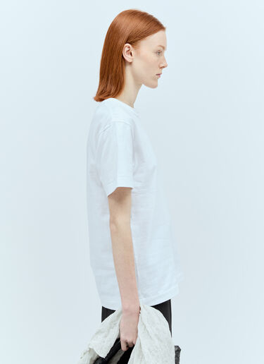 Comme Des Garçons PLAY Logo Patch T-Shirt White cpl0355012