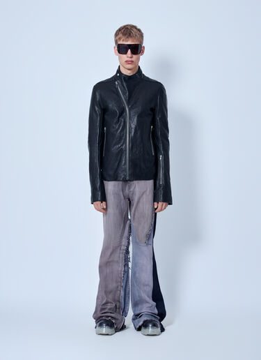 Rick Owens Leather Release Jacket Black ric0165049