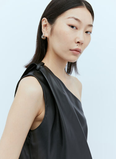 One Shoulder Scarf Top Stella McCartney One Shoulder Scarf Top Black stm0254002
