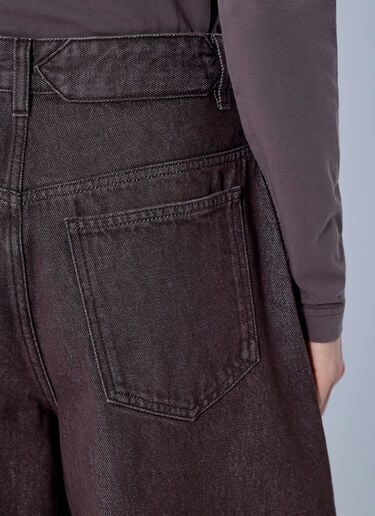 LN-CC® - Jacquemus: Le De-Nîmes Ovalo Jeans - Brown Jacquemus Le De-Nîmes Ovalo Jeans Brown jac0266001