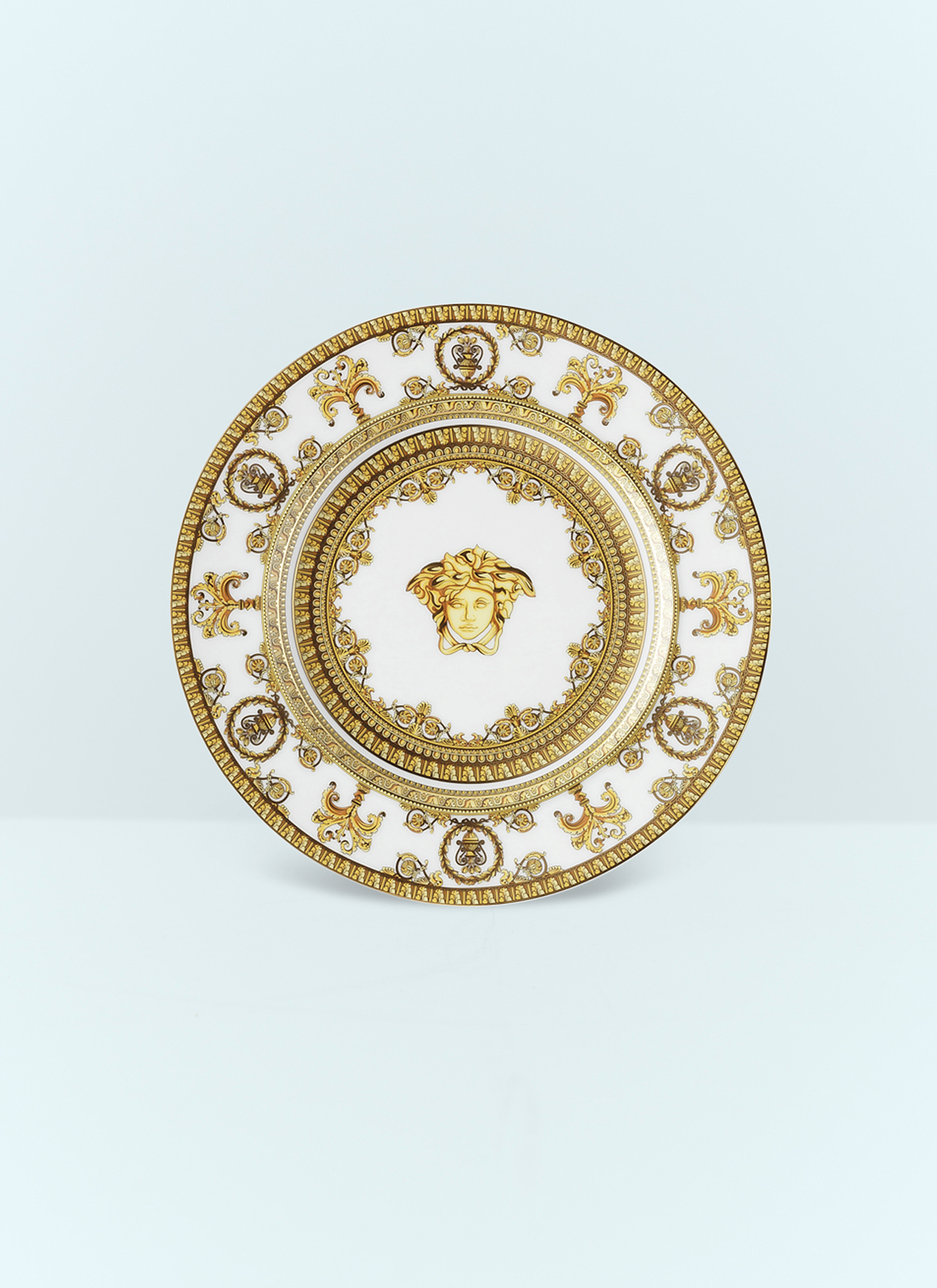 Les Ottomans Baroque Bianco Medium Plate Clear wps0691229