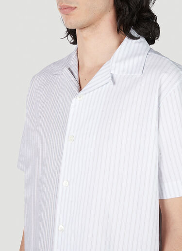MM6 Maison Margiela 不对称条纹衬衫 白色 mmm0151004
