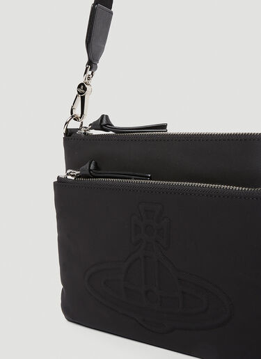 Vivienne Westwood Penny Double Pouch Crossbody Bag Black vvw0352003