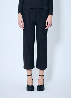 The Row Pleated Cropped Pants Black row0260014