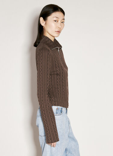 Our Legacy Slim 拉链开衫 棕色 our0256005