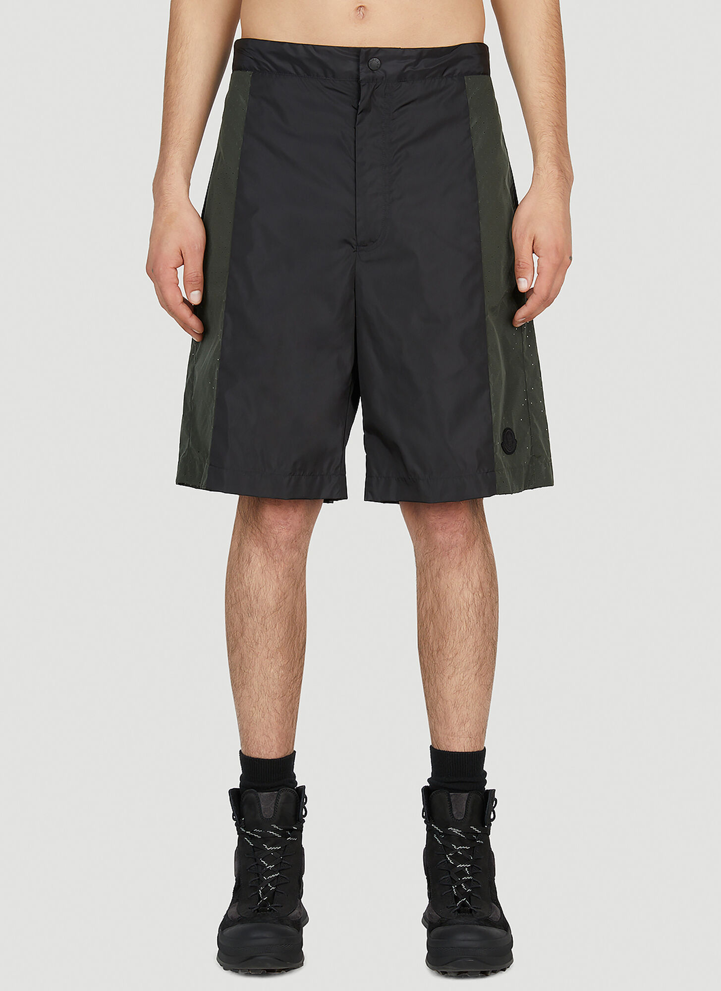 Moncler Born To Protect Shorts In Black