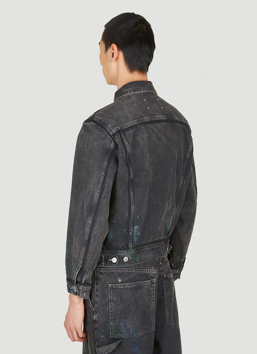 Maison Margiela Distressed Denim Jacket Black mla0150001