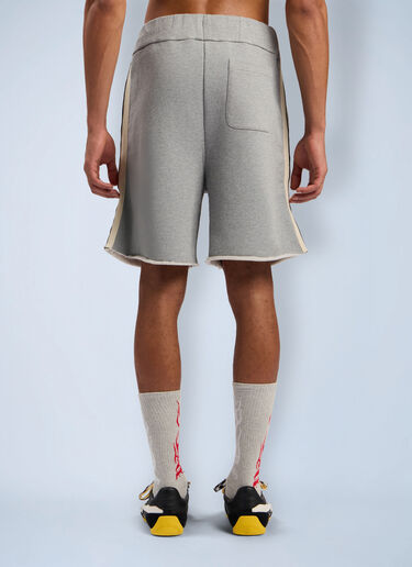 Curved Logo Track Shorts Palm Angels Curved Logo Track Shorts Grey pma0162023