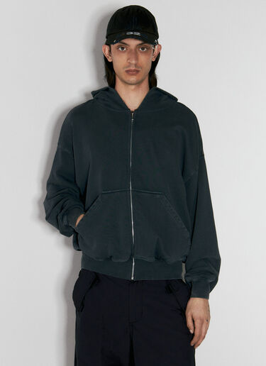 032C Luster Zip-Up Hooded Sweatshirt Black cee0356002