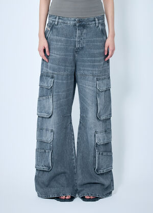 Prada 1996 D-Sire Cargo Jeans Red pra0258011