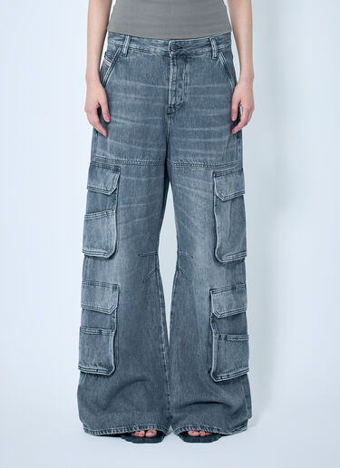 Diesel 1996 D-Sire Cargo Jeans Grey dsl0259023