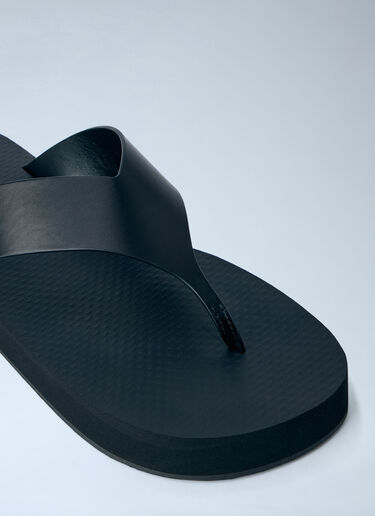 The Row Dune Platform Thong Sandals Black row0264071