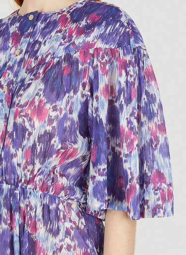 Isabel Marant Étoile Maggy Mid Length Dress Purple ibe0247027