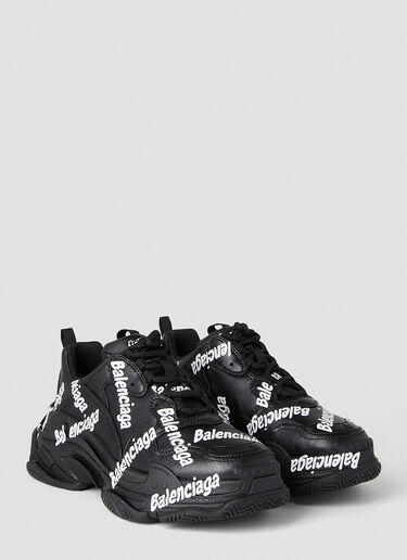 Balenciaga Logotype Triple S Sneakers Black bal0251054