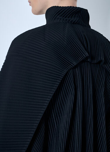 Homme Plissé Issey Miyake Pleated Jacket Black hmp0160004