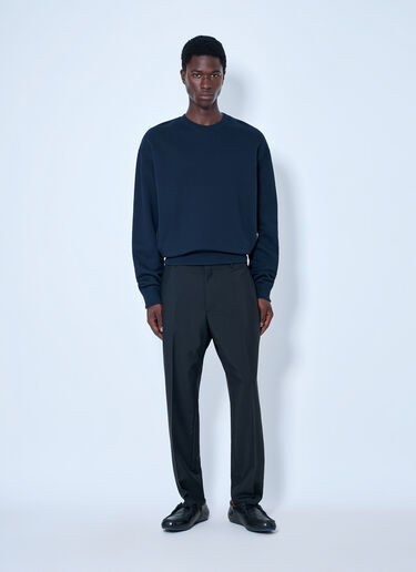 LN-CC® - Jil Sander: テーパードクロップドレッグトラウザーズ - ブラック Jil Sander テーパードクロップドレッグトラウザーズ ブラック jil0165002