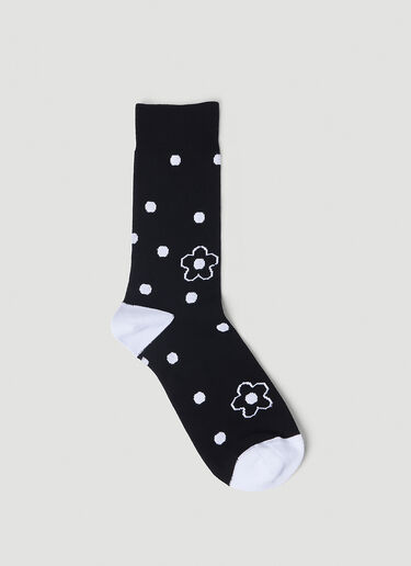 Kenzo Flower Spot Socks Black knz0154035