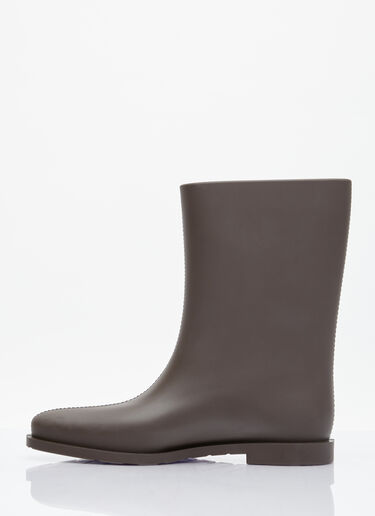 TOTEME The Rain Boots Brown tot0254011