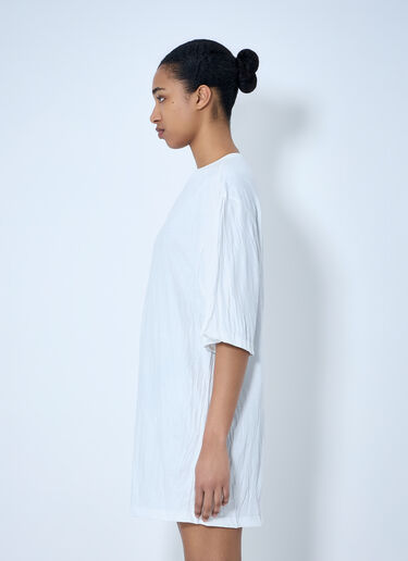 TOTEME Oversized Cotton T-Shirt Dress White tot0264021