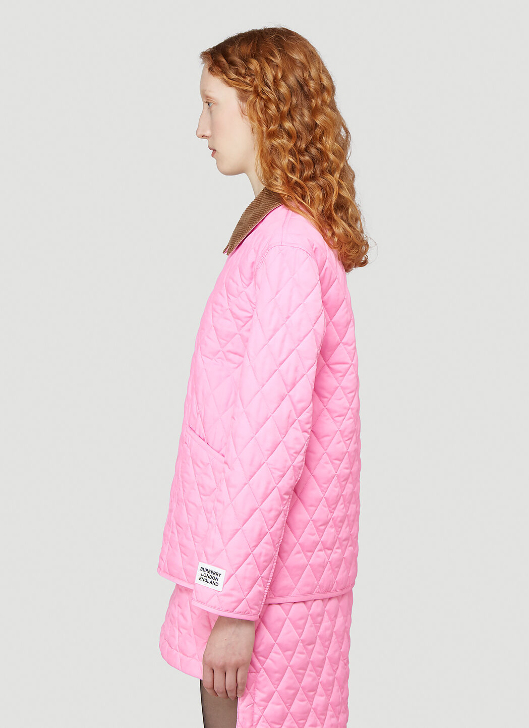 Burberry ice deals pink quilted jacket