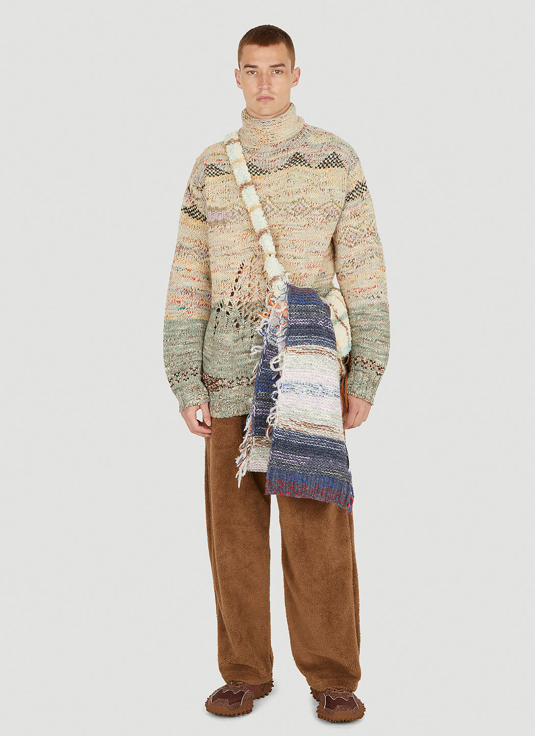 Acne Studios Deconstructed Sweater in Beige LN CC