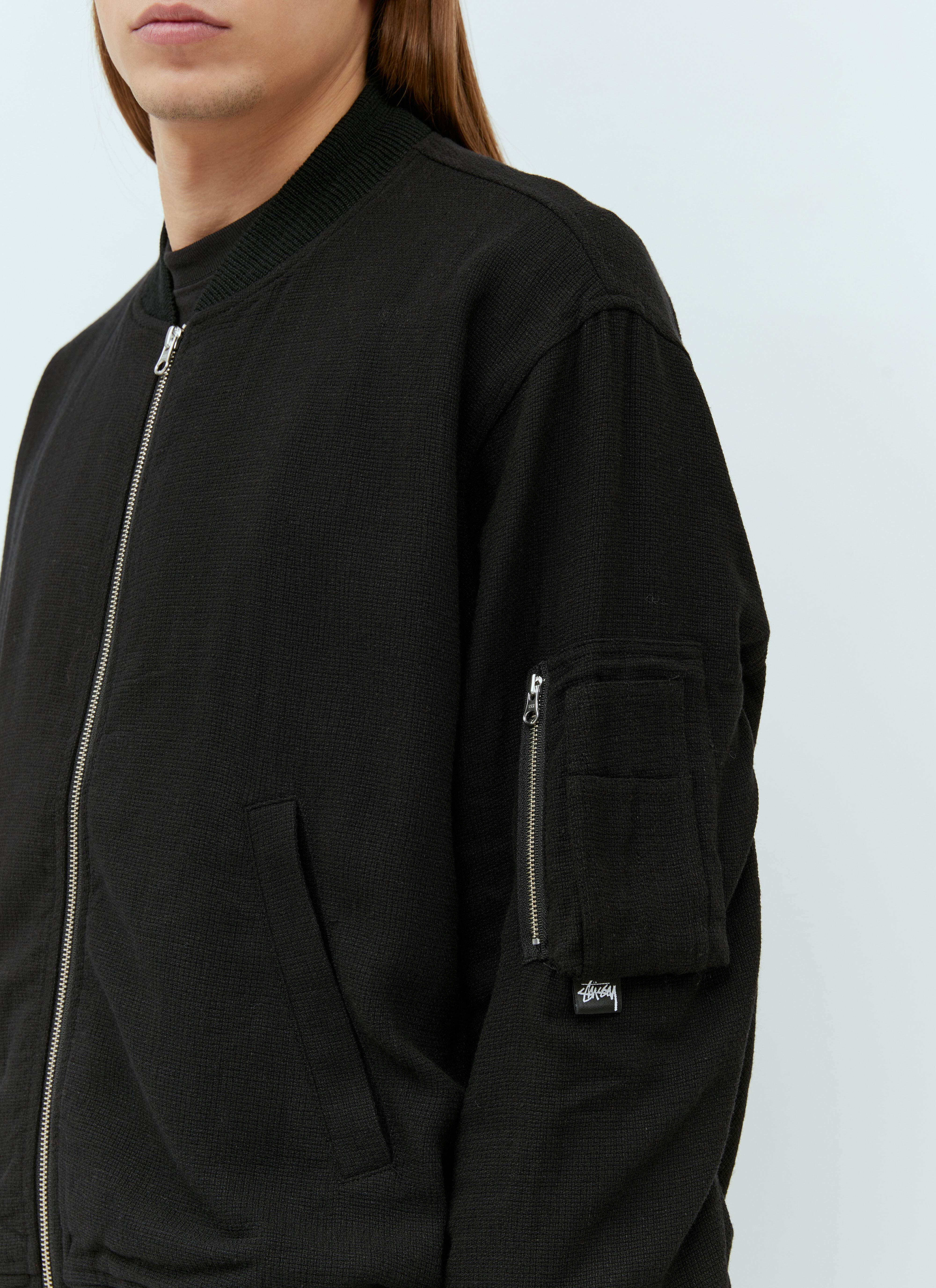 Stüssy Men's' Beach Bomber Jacket in Black | LN-CC®