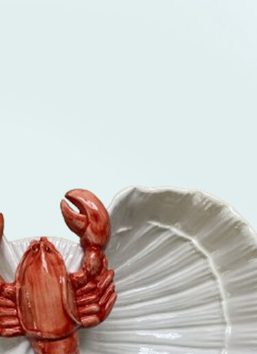Les-Ottomans Two Shells Lobster Starter Plate White wps0691545