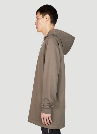 Rick Owens Long Hooded Sweatshirt Brown ric0151011