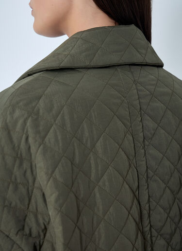 Maison Margiela Nylon Quilted  Coat Green mla0262001