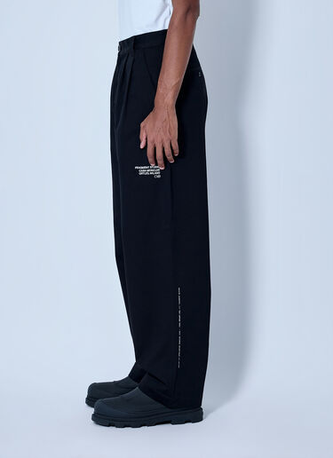 LN-CC® - Moncler x FRGMT Hiroshi Fujiwara: Pleated Wide-Leg Trousers - Black Moncler x FRGMT Hiroshi Fujiwara Pleated Wide-Leg Trousers Black mfr0166005