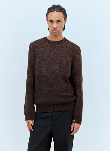 Gucci Sequin Crewneck Sweater Brown guc0158007